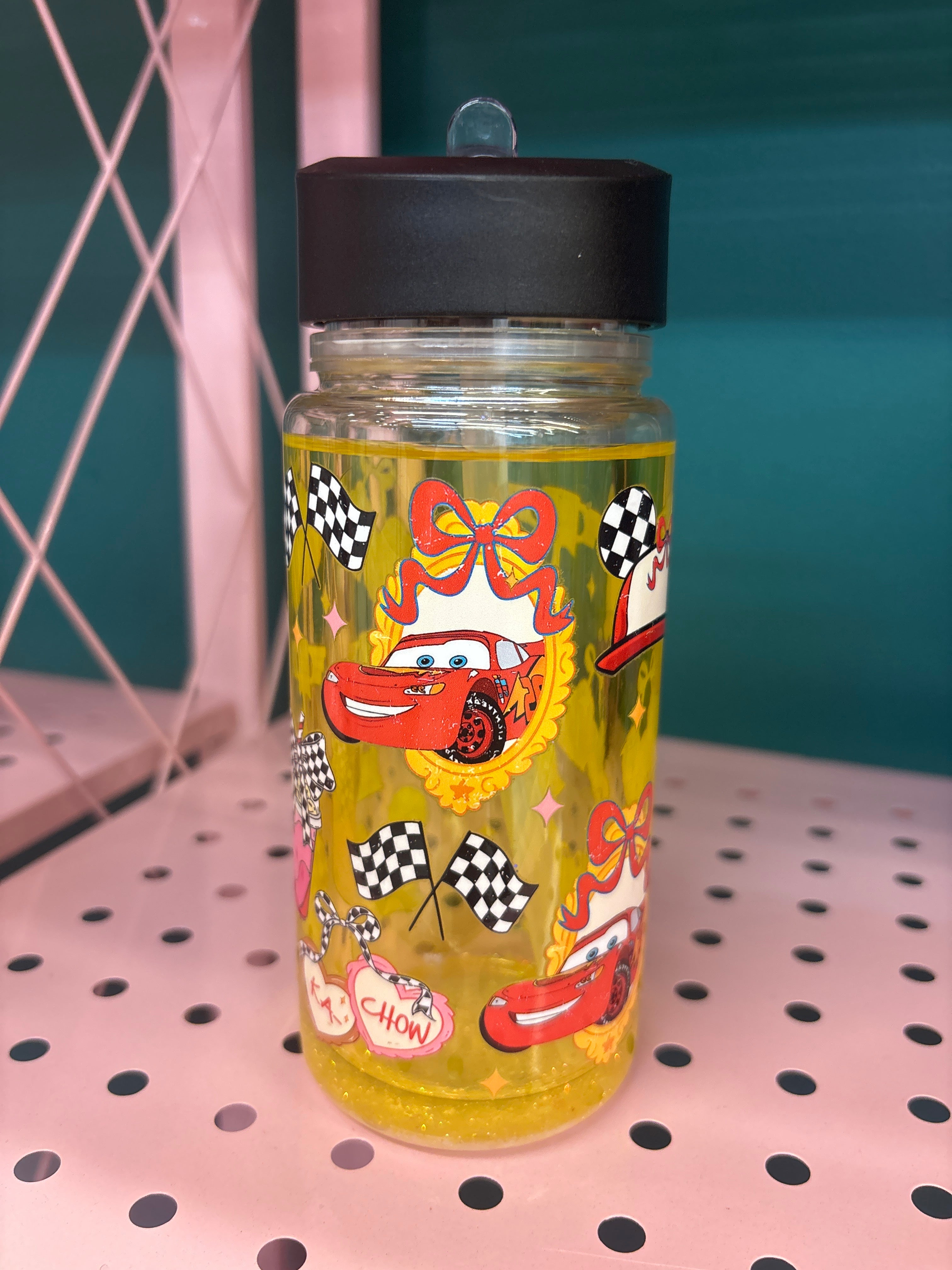 16oz Cars snowglobe cup