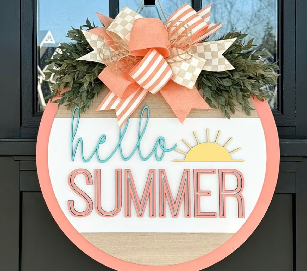 Hello summer sign