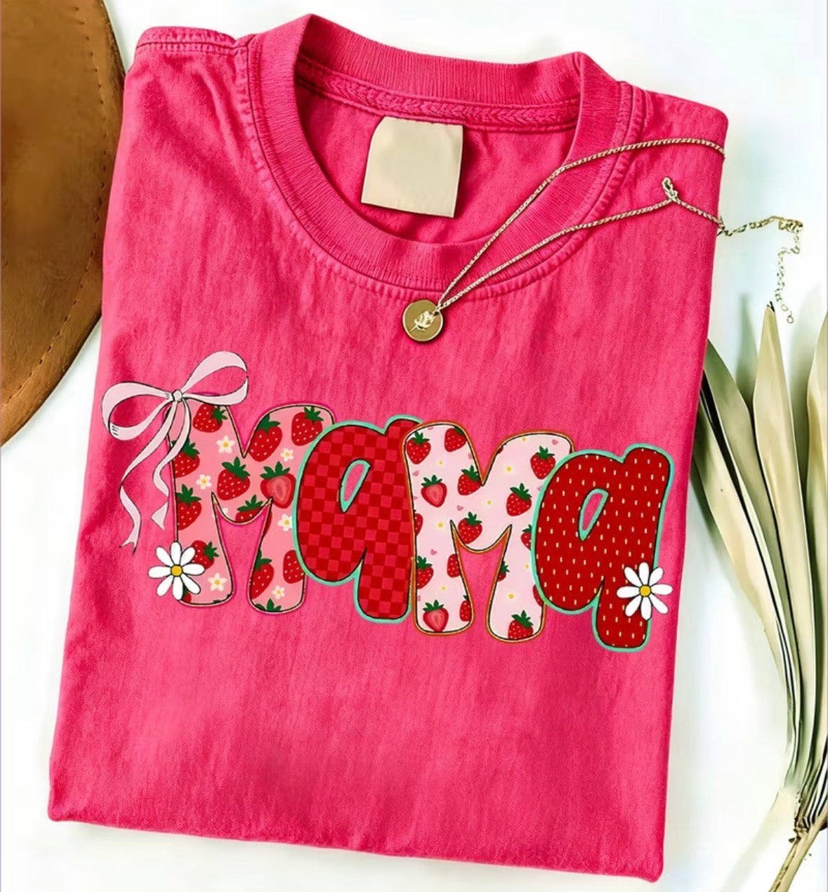 MaMa Strawberry Themed Shirt