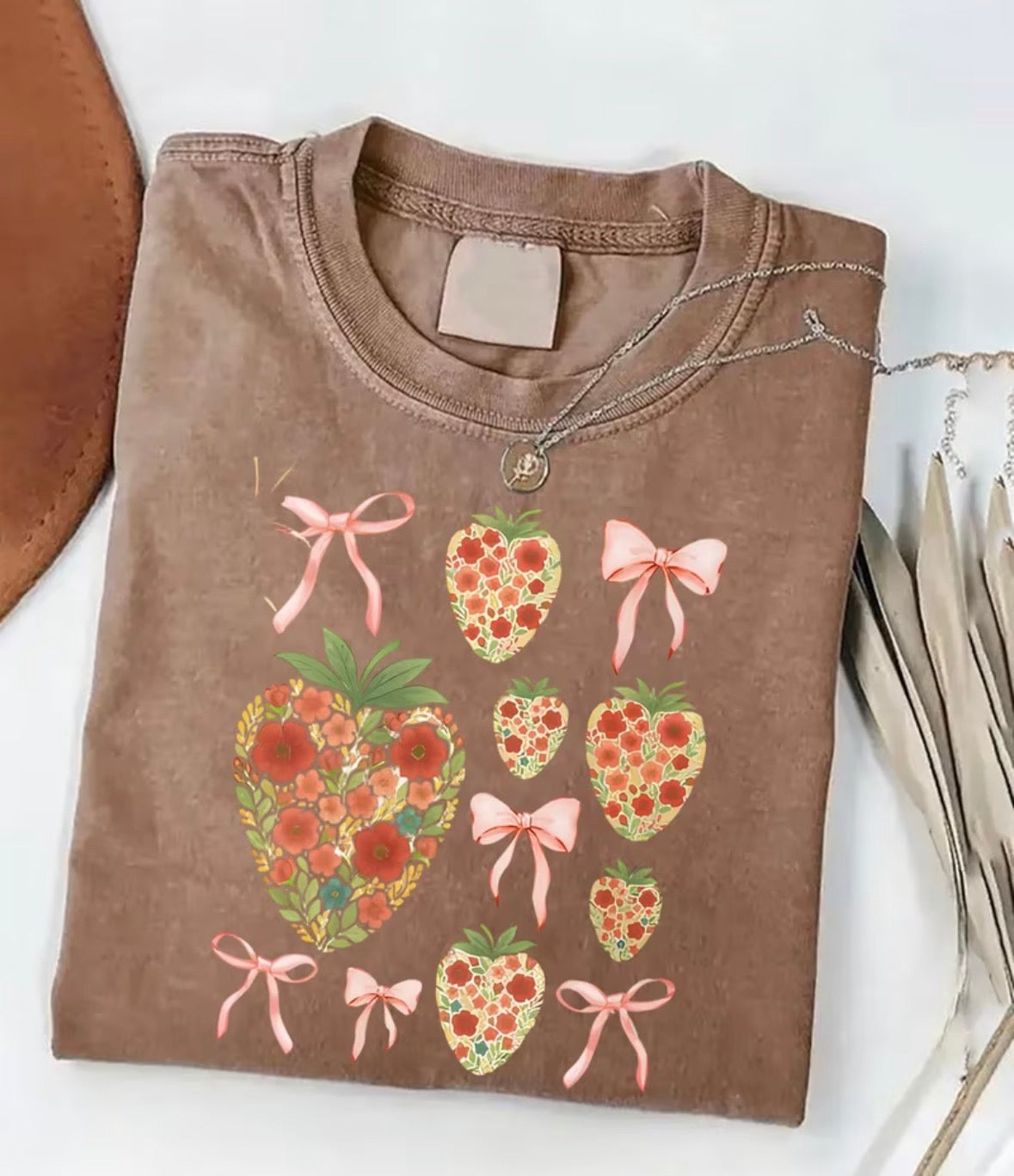 Strawberry & bow shirt