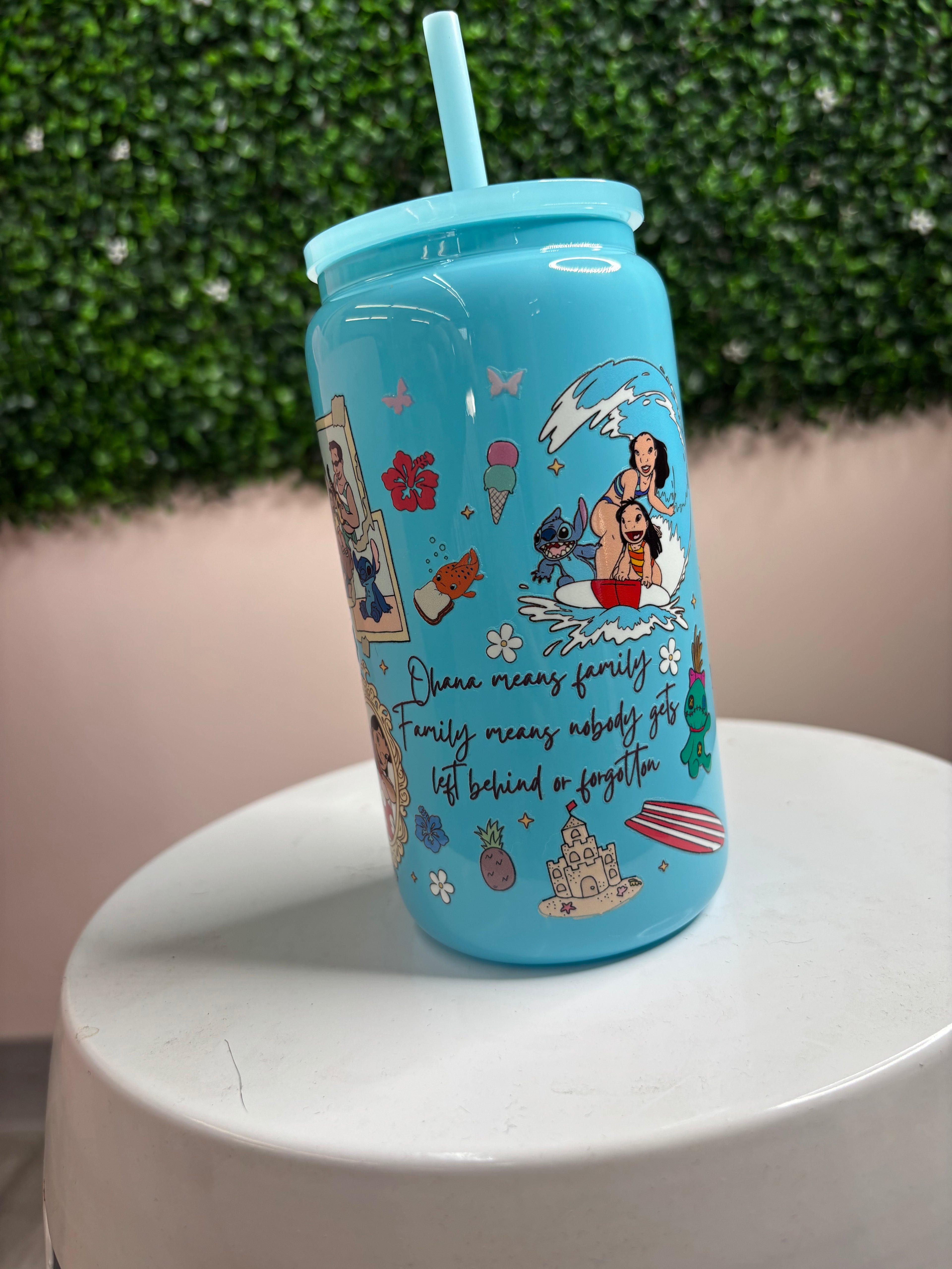 16oz Leo and stitch cup