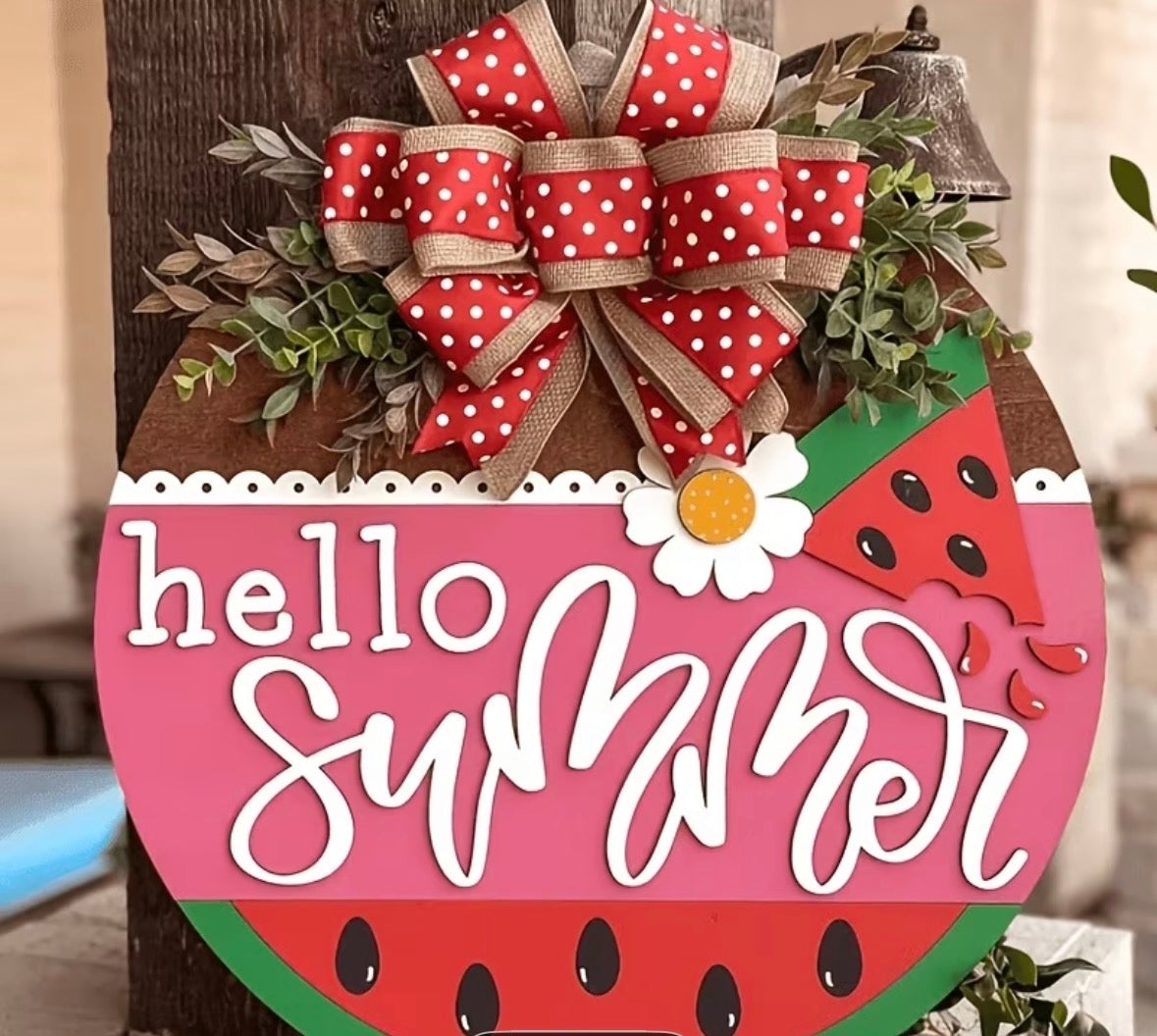 Hello summer sign