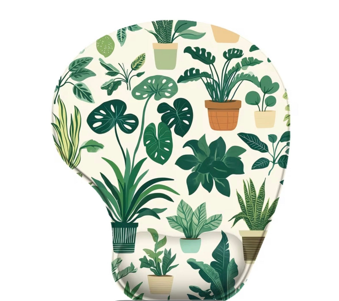 Plant theme mouse pad