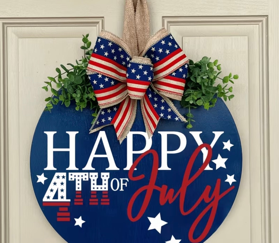 Happy 4th of July Door Sign