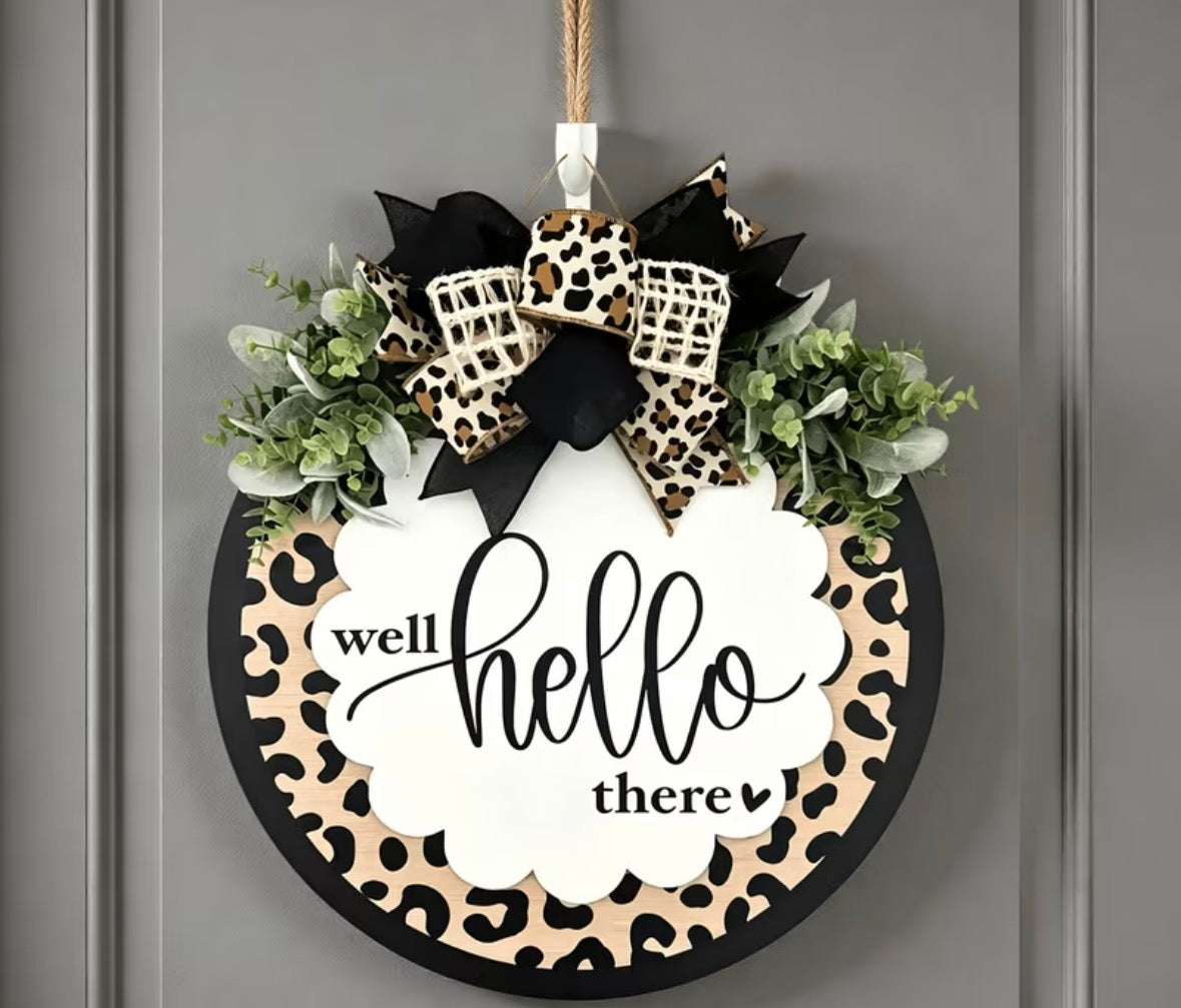 Well hello there door sign