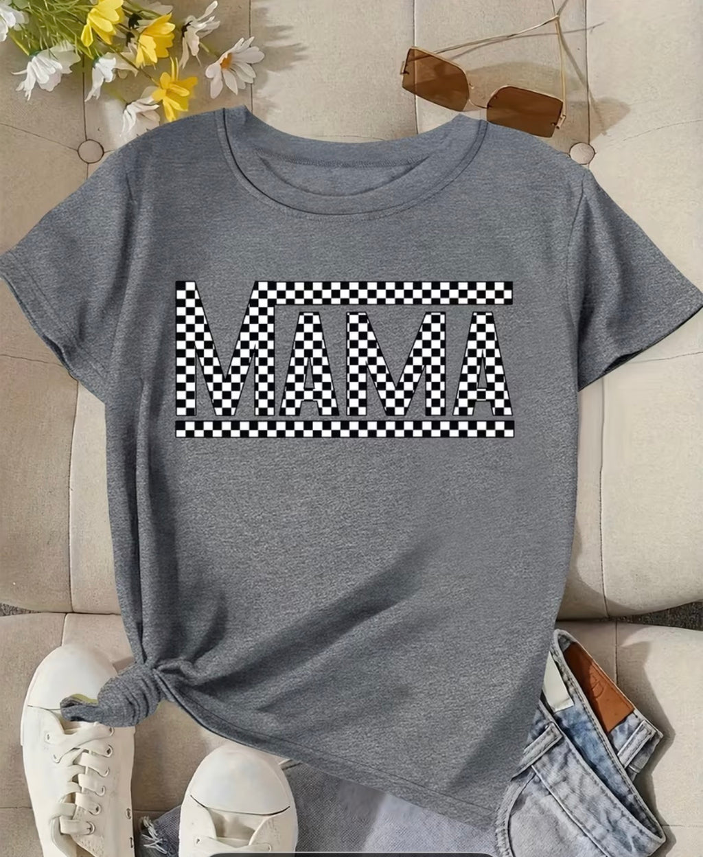 MAMA checkered shirt