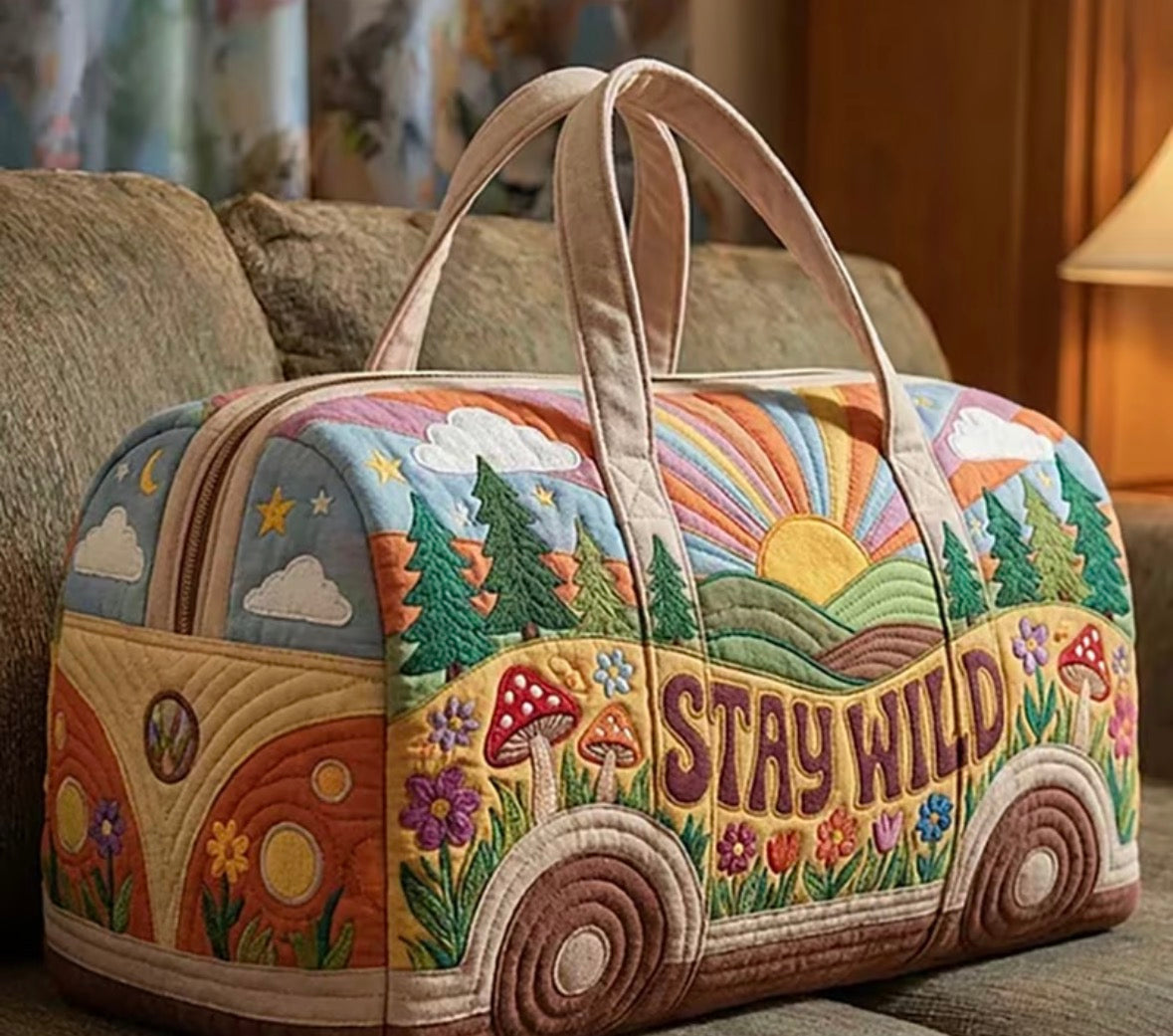 Oversized Stay Wild Totebag